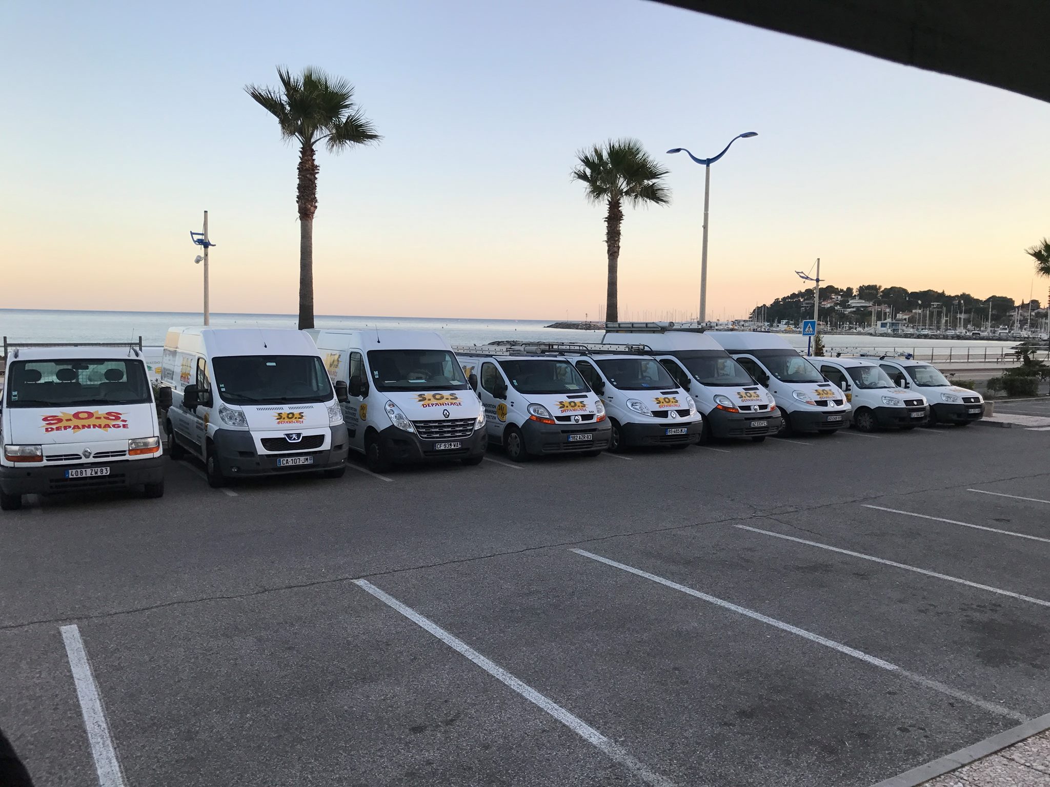 La flotte de véhicules SOS Dépannage